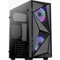 AeroCool Glider Tempered Glass PC-Gehäuse Schwarz von AeroCool