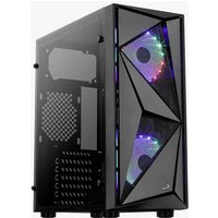 AeroCool Glider Tempered Glass PC-Gehäuse Schwarz von AeroCool