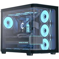 AeroCool PC Gehäuse P500C-G-BK-v1 Mid-Tower Schwarz von AeroCool