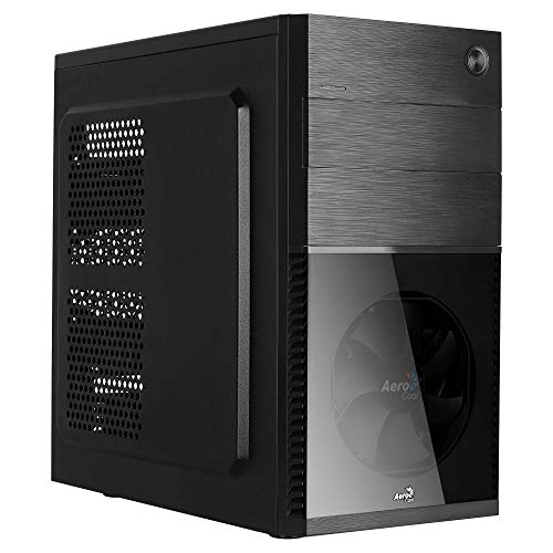 Aerocool CS105BK Computergehäuse, Micro ATX und Mini-ITX, Frontlüfter, Schwarz von AeroCool