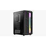 Aerocool Computergehäuse Prime Midi Tower ABS, SPCC Schwarz von AeroCool