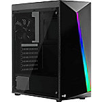 Aerocool Computergehäuse Shard Midi Tower ABS, SPCC Schwarz von AeroCool