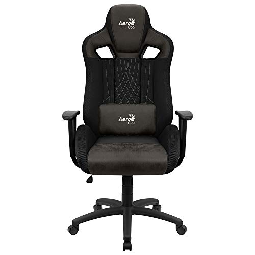 Aerocool EARL, Gaming-Stuhl, AeroSuede atmungsaktiv, verstellbare Rückenlehne, schwarz von AeroCool