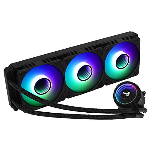 Aerocool MIRAGEL360, Flüssigkühlung CPU, 3 ARGB-Lüfter 12cm, TDP 550W, Schwarz von AeroCool