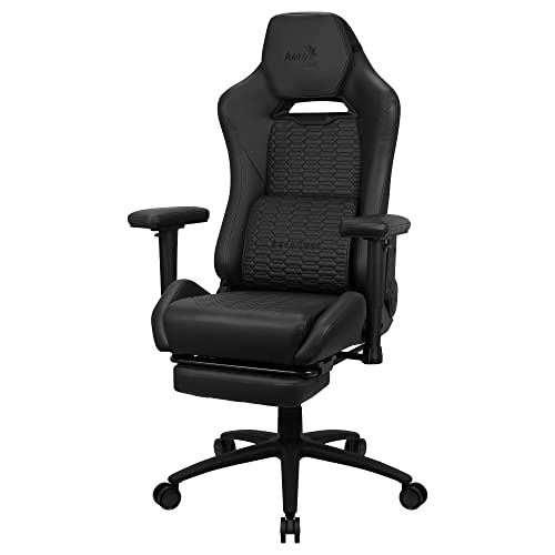 Aerocool ROYALCHARBK Premium Ergonomischer Gaming-Stuhl, Bein, Kunstleder, Schwarz von AeroCool