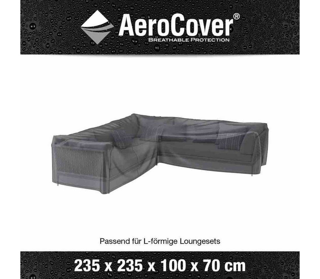 AeroCover Gartenmöbel-Schutzhülle AeroCover Schutzhülle für Lounge-Sets 235x235x100xH70 cm L-Form AeroCover Gartenmöbel-Schutzhülle AeroCover Schutzhülle für Lounge-Sets 235x235x100xH70 cm L-Form von AeroCover