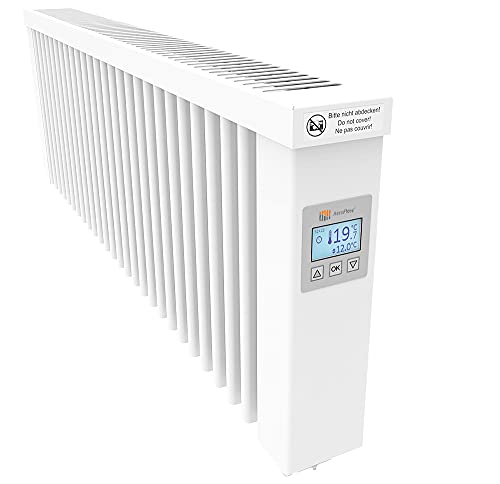 AeroFlow Elektroheizung SLIM 1200 mit Schamottekern app-ready FlexiSmart-Displayregler (Android, iOS) elektrische Zusatzheizung, Nachtspeicher Ersatz, Elektroheizkörper-Heizgerät von AeroFlow