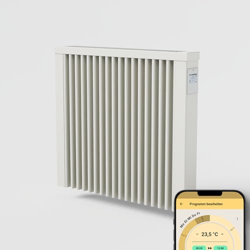 AeroFlow Elektroheizung mit Schamotte Speicherkern FlexiSmart Pro WLAN Fähig App Steuerung (COMPACT 1300) von AeroFlow