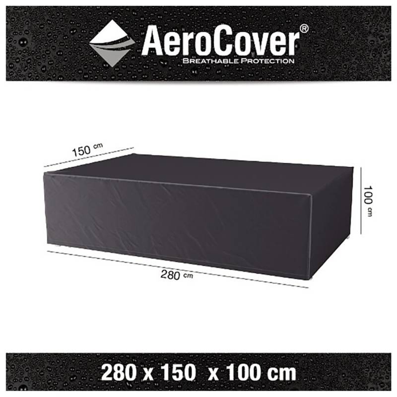 Aerocover Atmungsaktive Schutzhülle f. Sitzgruppen 280x150x100 cm von Aerocover