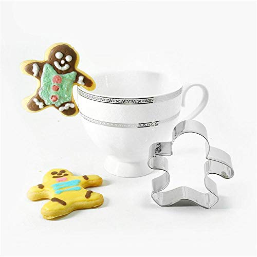 Aeromdale Keksausstecher Ausstechform Gebäck Backen Werkzeuge Edelstahl Tasse hängende Keksform Becher Lebkuchenmann - #A - 1 Stück von Aeromdale
