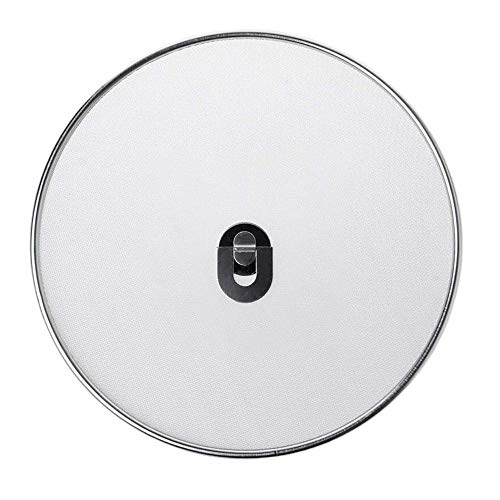 Aeromdale Pfanne und Topfdeckel Edelstahl Anti-Splash, Silber, 33 cm Splatter Screen Mesh Öl Bratpfanne Topfdeckel Deckel Kochutensilien von veeu