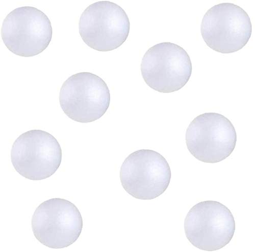Aeromdale Styroporkugeln, für Dekoration, 8 cm, Weiß, 10 Stück von Aeromdale