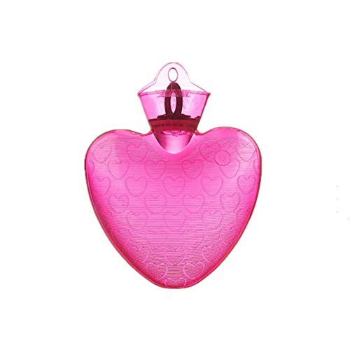 Aeromdale Wärmflasche 1L Transparent Heizung Wärmebeutel Geburtstagsgeschenk Für Freunde PVC Handwärmer Herzform - # B - 1St von Aeromdale
