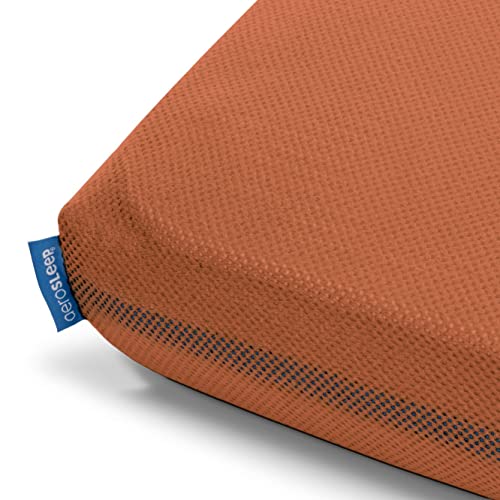 Aerosleep - SafeSleep Spannlaken Babybett - Optimale Atmung - Wärmeregulierung - Maschinenwaschbar - 95 x 75 cm - 100% PES - Redwood von Aerosleep