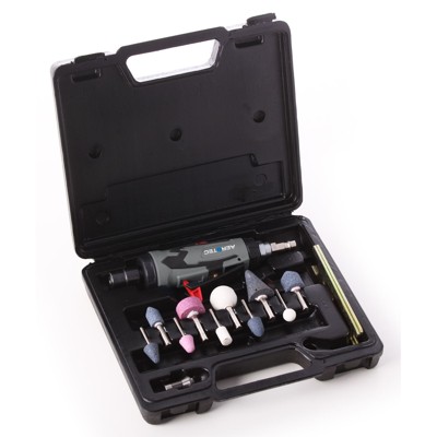 Druckluft-Stabschleiferset im Koffer mit Spannzange ø3 / 6mm Druckluft-Stabschleiferset im Koffer mit Spannzange ø3 / 6mm von Aerotec