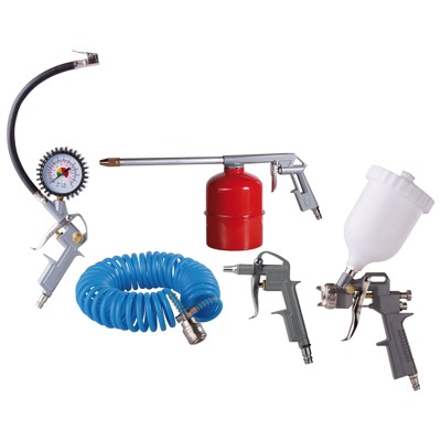 Druckluft-Zubehör-Set Kompressor 5-teilig von Aerotec
