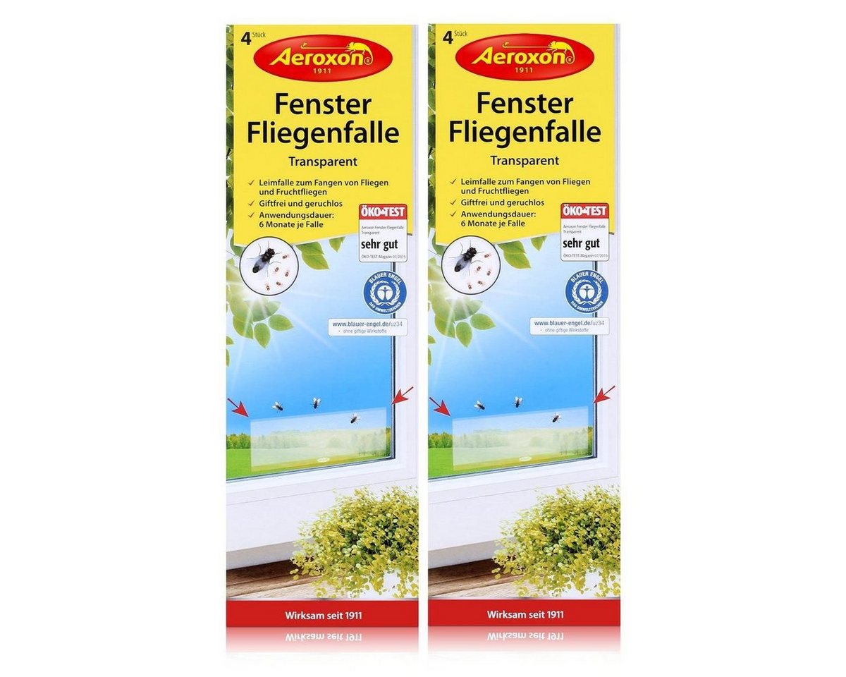 Aeroxon Insektenfalle Aeroxon Fenster Fliegenfalle 4 Stück - Zum Fangen von Fliegen (2er Pac Aeroxon Insektenfalle Aeroxon Fenster Fliegenfalle 4 Stück - Zum Fangen von Fliegen (2er Pac von Aeroxon