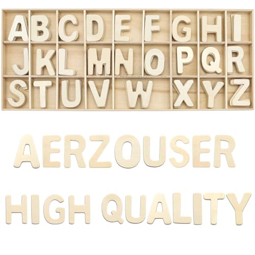 Aerzouser 130 Stück Holzbuchstaben, 3 cm Holzbuchstaben klein, Holzbuchstaben zum Basteln, Geeignet für DIY-Hochzeitsfeiern, Heimdekoration, Kindererziehung Aerzouser 130 Stück Holzbuchstaben, 3 cm Holzbuchstaben klein, Holzbuchstaben zum Basteln, Geeignet für DIY-Hochzeitsfeiern, Heimdekoration, Kindererziehung von Aerzouser