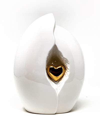 Aesthetic Urns Skulptur Gedenktafel für Beerdigungen, Asche, für Behälter, Ornamente und Gegenstände - weiß von Aesthetic Urns