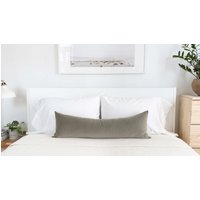 Lange Lumbale Nackenrolle Für Bett Grüner Samt Getrockneter Salbei Neutralfarbene Kissenbezüge Dekokissen Sofa Benutzerdefinierter Kissenbezug von AestheticAbode