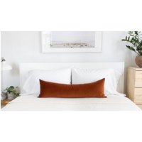 Rost Samt Lendenkissenbezug Luxus Doppelseitiger Langer Körper Kissenbezug Gebrannte Orange Toss Terrakotta Dekokissen Boho Geschenk Mom von AestheticAbode