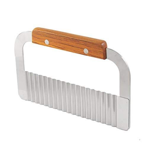 Aestm Edelstahl Kartoffel-Messer Crinkle Cutter Cutter garnieren Corrugated Ripple Französisch FritesMesser Pastry Kartoffel-Scherblock-Kuchen-Werkzeuge von Aestm