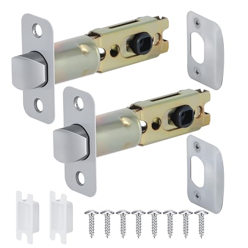 Aesytava Rushed Nickel 2 Pack Door Lock Parts, Adjustable Door Latch Replacement, Silver Door Lock Replacement Parts, Door Deadlatch Mechanism Aesytava Rushed Nickel 2 Pack Door Lock Parts, Adjustable Door Latch Replacement, Silver Door Lock Replacement Parts, Door Deadlatch Mechanism von Aesytava