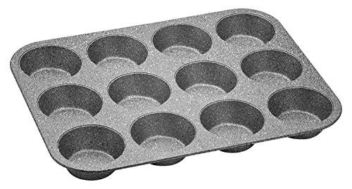 Aeternum Bakeware PETRAVERA Backform für Muffins 12 STK grau von Aeternum