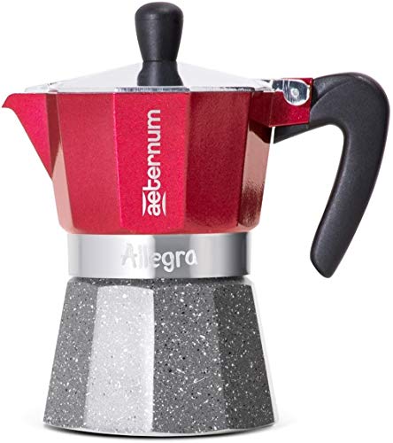 Espressokocher aus Aluminium Allegra AETERNUM essential red 3TZ von Aeternum
