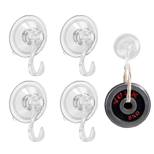 4 Stück Saugnapfhaken Max 5KG Saugnäpfe Mit Haken,7cm Haken Saugnapf,Saughaken Extra Stark,Vakuum Saugnapf,Transparent Saugnapf Haken Ohne Bohren für Badezimmer, Küche und Fenster Geeignet 4 Stück Saugnapfhaken Max 5KG Saugnäpfe Mit Haken,7cm Haken Saugnapf,Saughaken Extra Stark,Vakuum Saugnapf,Transparent Saugnapf Haken Ohne Bohren für Badezimmer, Küche und Fenster Geeignet von AetherAurora