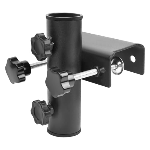 Aéttézoe Sonnenschirmhalter für Balkongeländer - Klemmbar 20-63mm, Einstellbar, für Schirmrohr Ø25-38mm von Aéttézoe
