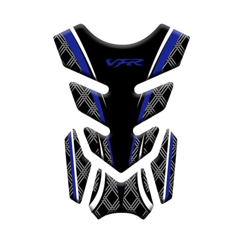 Für VFR1200F VFR VFR400 VFR800 X/F 3D Harz Motorrad Tank Pad Protector Aufkleber Fall - D(Blue) von Aeuntyw