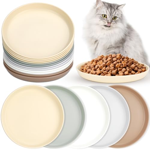 Aevcvok 12 Stück Katzennapf, Futternapf Katze Flach, Katzenfutter Napf, Runden Katzennäpfe, Katzen Futternapf Bunte, Katzenteller, Katzen Napfset für Trockenfutter und Nassfutter Aevcvok 12 Stück Katzennapf, Futternapf Katze Flach, Katzenfutter Napf, Runden Katzennäpfe, Katzen Futternapf Bunte, Katzenteller, Katzen Napfset für Trockenfutter und Nassfutter von Aevcvok