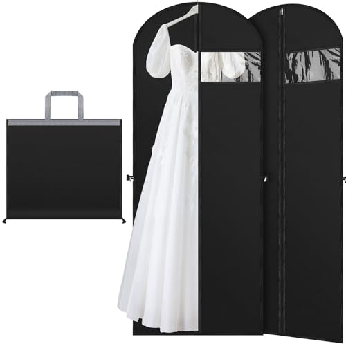 Aevcvok 2er Set Kleidersack 180x60 cm Kleidersäcke mit Reißverschluss, Faltbar Kleidersack Lang, Anzugtasche Kleiderhüllen für Mäntel Lange Kleider Hochzeitskleid, Anzug Schutzhülle Staubdicht Aevcvok 2er Set Kleidersack 180x60 cm Kleidersäcke mit Reißverschluss, Faltbar Kleidersack Lang, Anzugtasche Kleiderhüllen für Mäntel Lange Kleider Hochzeitskleid, Anzug Schutzhülle Staubdicht von Aevcvok