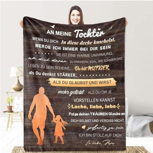 Aevmsor Personalisierte Flanell Briefdecke, Mama und Papa zu Tochter Kuscheldecke Flauschige Geschenk, Luftpost Decke Positiv Ermutigen Sie Ihre Tochter zur Liebe Geeignet für Sofa Reisen Aevmsor Personalisierte Flanell Briefdecke, Mama und Papa zu Tochter Kuscheldecke Flauschige Geschenk, Luftpost Decke Positiv Ermutigen Sie Ihre Tochter zur Liebe Geeignet für Sofa Reisen von Aevmsor