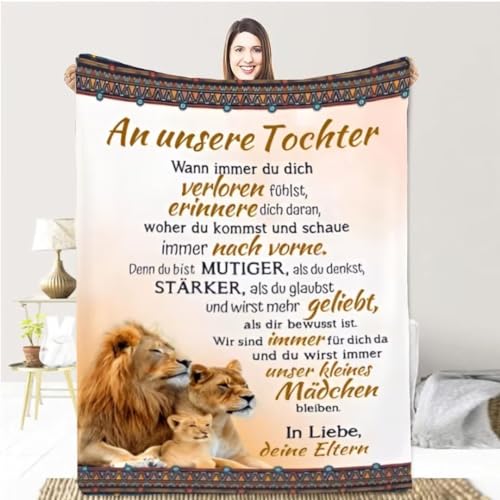 Kuscheldecke Personalisierte Decke An Unsere Tochter, Brief Decke an Meine Tochter von Mama Decke, Super Weiche Flanelldecke Sofa Decke, Geburtstag Weihnachten Graduierung Geschenk für Tochter Kuscheldecke Personalisierte Decke An Unsere Tochter, Brief Decke an Meine Tochter von Mama Decke, Super Weiche Flanelldecke Sofa Decke, Geburtstag Weihnachten Graduierung Geschenk für Tochter von Aevmsor