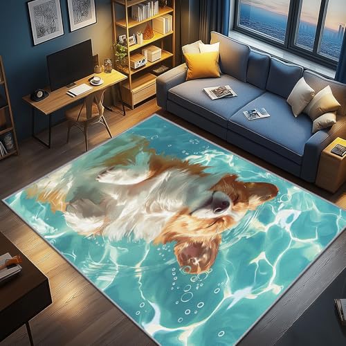 AevuCub Corgi Deko, Niedlicher Hunde Teppich 80x150 Kurzflor, Kleiner Teppich Wohnzimmer Haustier, Weich rutschfest Waschbare Teppiche, Bettvorleger Schlafzimmer Kinderzimmer AevuCub Corgi Deko, Niedlicher Hunde Teppich 80x150 Kurzflor, Kleiner Teppich Wohnzimmer Haustier, Weich rutschfest Waschbare Teppiche, Bettvorleger Schlafzimmer Kinderzimmer von AevuCub