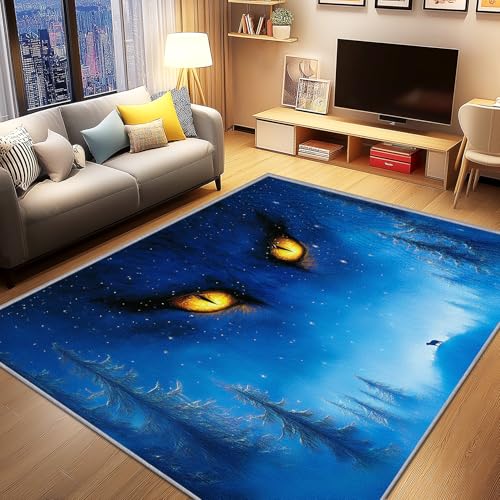 AevuCub Horror Deko, Mystischer Wald Teppich 120x170 Kurzflor, Teppich Wohnzimmer Halloween Mystisch, Weich rutschfest Waschbare Teppiche, Bettvorleger Schlafzimmer Kinderzimmer AevuCub Horror Deko, Mystischer Wald Teppich 120x170 Kurzflor, Teppich Wohnzimmer Halloween Mystisch, Weich rutschfest Waschbare Teppiche, Bettvorleger Schlafzimmer Kinderzimmer von AevuCub