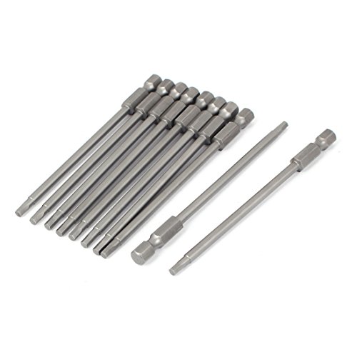 Aexit 1/4 Zoll Schaft 100mm H3.0 Sechskant-Schraubendreher-Bits 10pcs (1c28ce4858ddf0a02707bc1beb35b9c6) von Aexit