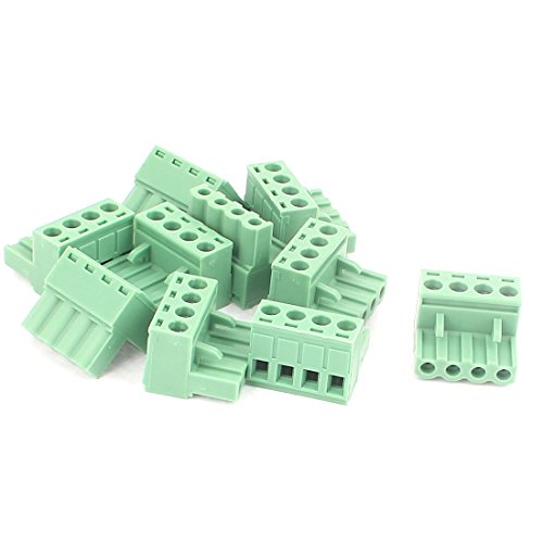 Aexit 10 Stücke KF2EDG 5,08mm Pitch 4 Pin Steckbare Steckerblöcke Anschlussbuchse (12407783a53c6d26ec4a2f234d1749c2) von Aexit
