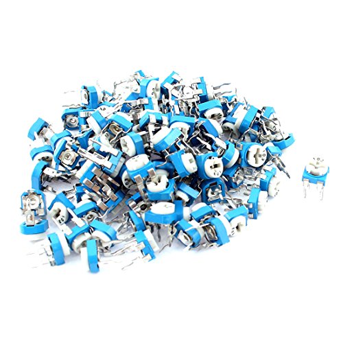 Aexit 100 Stücke 10 Karat Ohm Vertikale PCB Preset Variabler Widerstandstrimmer Potentiometer Blau (8d912ee866652a19733626538f41b8b1) von Aexit