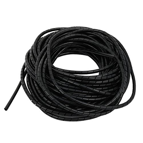 Aexit 10M langes 3mm Durchmesser flexibles Kabel Wire Wrap Spiralschlauch Cord Management schwarz (428923ecd5ec72a4ce8d8c005c4bc663) von Aexit