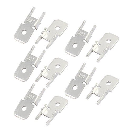 Aexit 10Pcs 6,3 mm Breite männlich isolierte Crimp Platine männlich Stecker befestigen Stecker (fbbed944cc13f9f1437c17f64de1d593) von Aexit