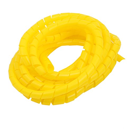 Aexit 10mm Durchmesser. Flexibler Spiralschlauch-Kabel-Drahtwickel-Computer verwalten Kabel gelb 4 Meter Länge (2bfd4e1ce33d8f13273d9a788b5eeffa) von Aexit