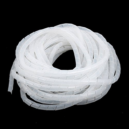 Aexit 10mm Durchmesser. Flexibles Spiralschlauch-Kabel-Wire-Wrap-Computer Verwalten das Kabel Weiß 20 Meter Länge (96fed48085f4c5c723befa1e3f7cf39d) von Aexit