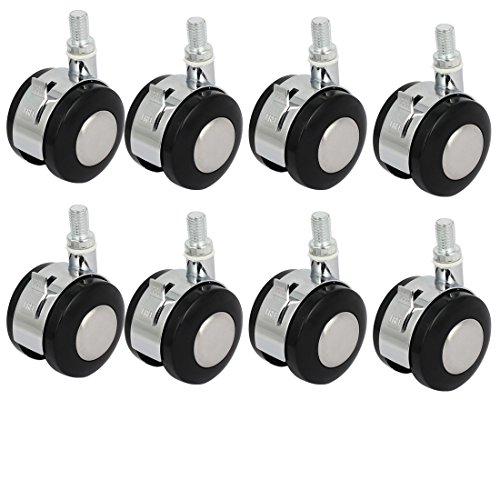 Aexit 10mm x 15mm Gewindezapfen 2' 'Dia Swivel Twin Radbremsrollen 8 STÜCKE für Stuhl (01c48a45f4762fb80aa025beca1765f3) von Aexit