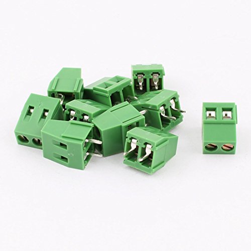 Aexit 10pcs 2 Pol 5.08mm 2polig in Leiterplattenmontage Klemmblock Schraubverbinder (50c7d5db87929fabdbbcc7289dbfe515) von Aexit