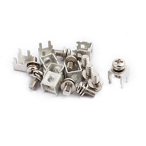 Aexit 10pcs PCB-11 M4 Gewinde Snap in Schraubklemmenblock mit runden Distanzscheiben Schrauben (ad7e9f1d60cf703b88d524784e99dd21) von Aexit