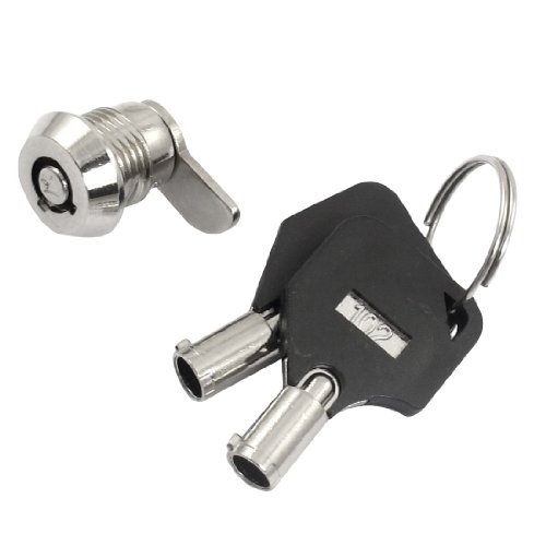 Aexit 11,5-mm-Gewinde-Home-Schrank-Schubladen-Vierteldrehungsschloss mit 2 Schlüsseln (6f016e85ba06247df43e858767a820cd) von Aexit