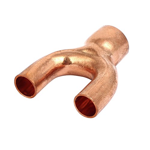 Aexit 12,7 mm Innendurchmesser 9,5 mm Kupferrohr-Anschlussstück für Außendurchmesser Y-Anschluss (913383cf287dae8a3f7d939883c37d09) von Aexit